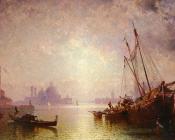 弗朗兹 理查德 翁特贝格尔 : VENISE-VUE DE S.GEORGE